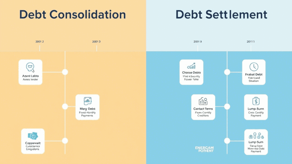 debt consolidation vs debt settlement